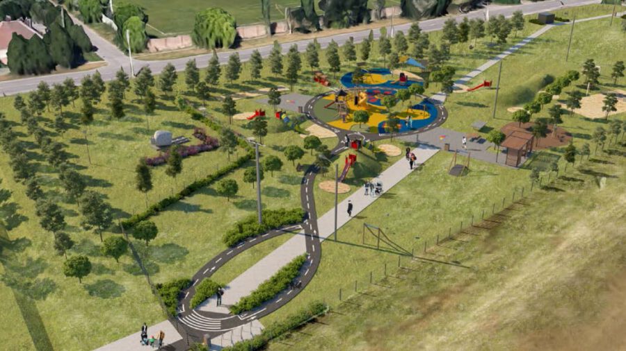 Játszótér, csúszdapark, szabadtéri kondipark is lesz a Tétény-rét Családi Parkjában