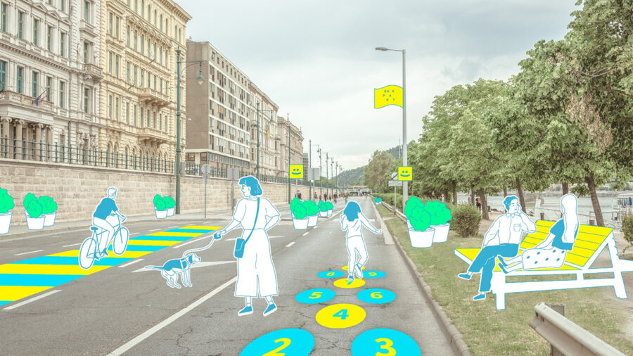 Napozóágyakkal, ivókutakkal és növényekkel lesz tele a pesti alsó rakpart nyáron