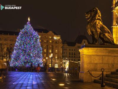 16000 izzóval pompázik az Ország Karácsonyfája a Kossuth téren