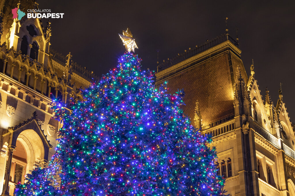 16000 izzóval pompázik az Ország Karácsonyfája a Kossuth téren