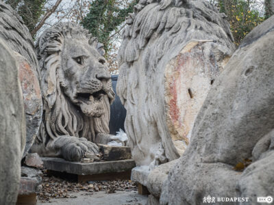 Kőoroszlán restaurálás