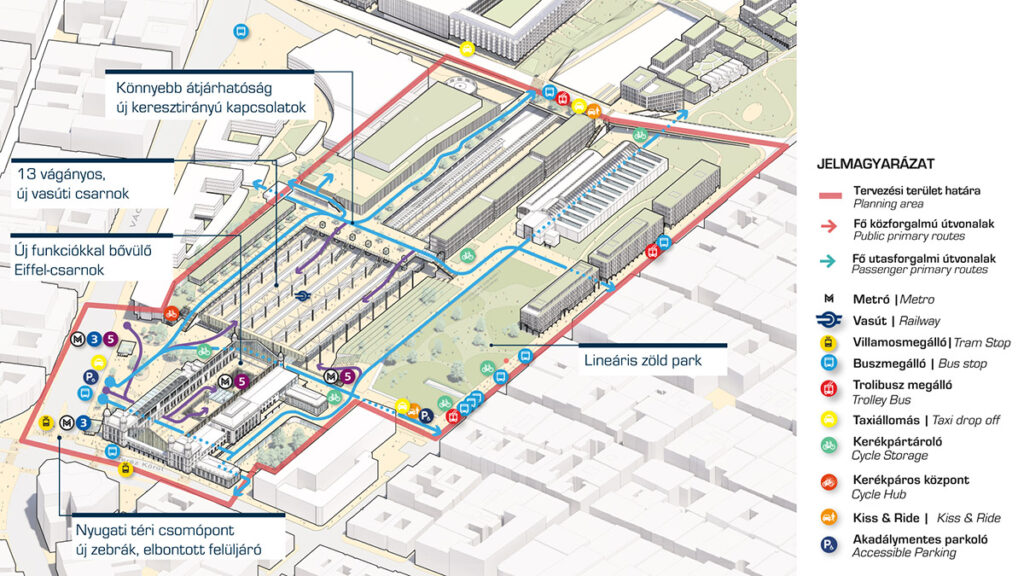 Háromszintes, föld alá süllyesztett, modern pályaudvarként születik újjá a Nyugati