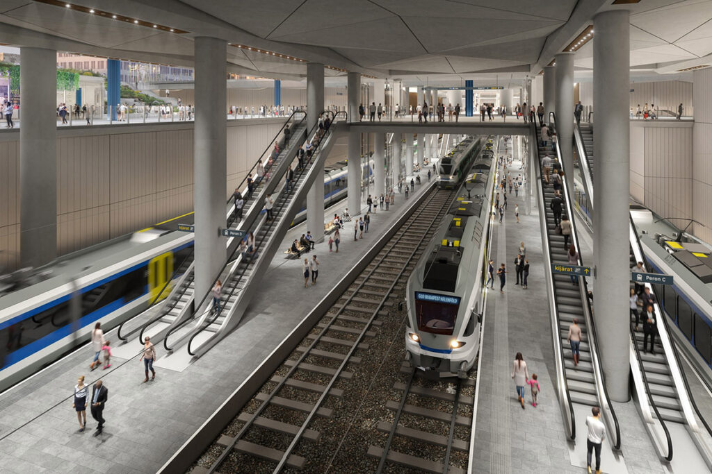 Háromszintes, föld alá süllyesztett, modern pályaudvarként születik újjá a Nyugati