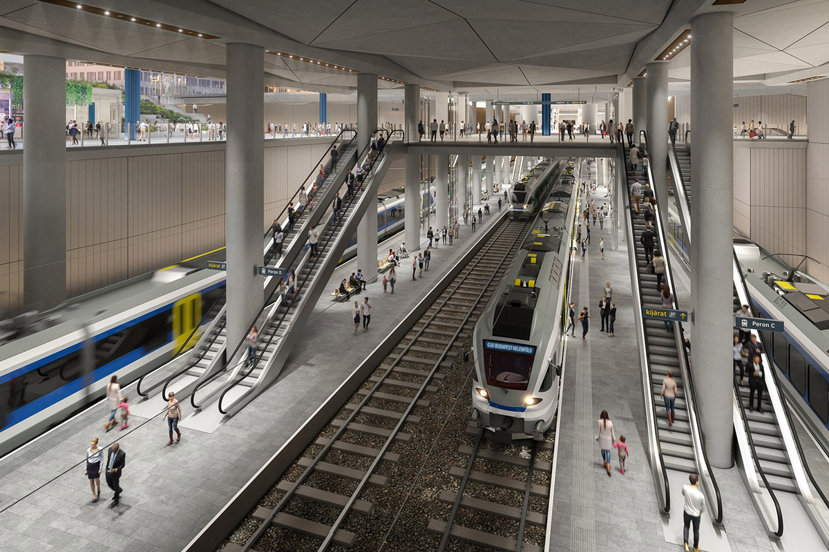 Háromszintes, föld alá süllyesztett, modern pályaudvarként születik újjá a Nyugati