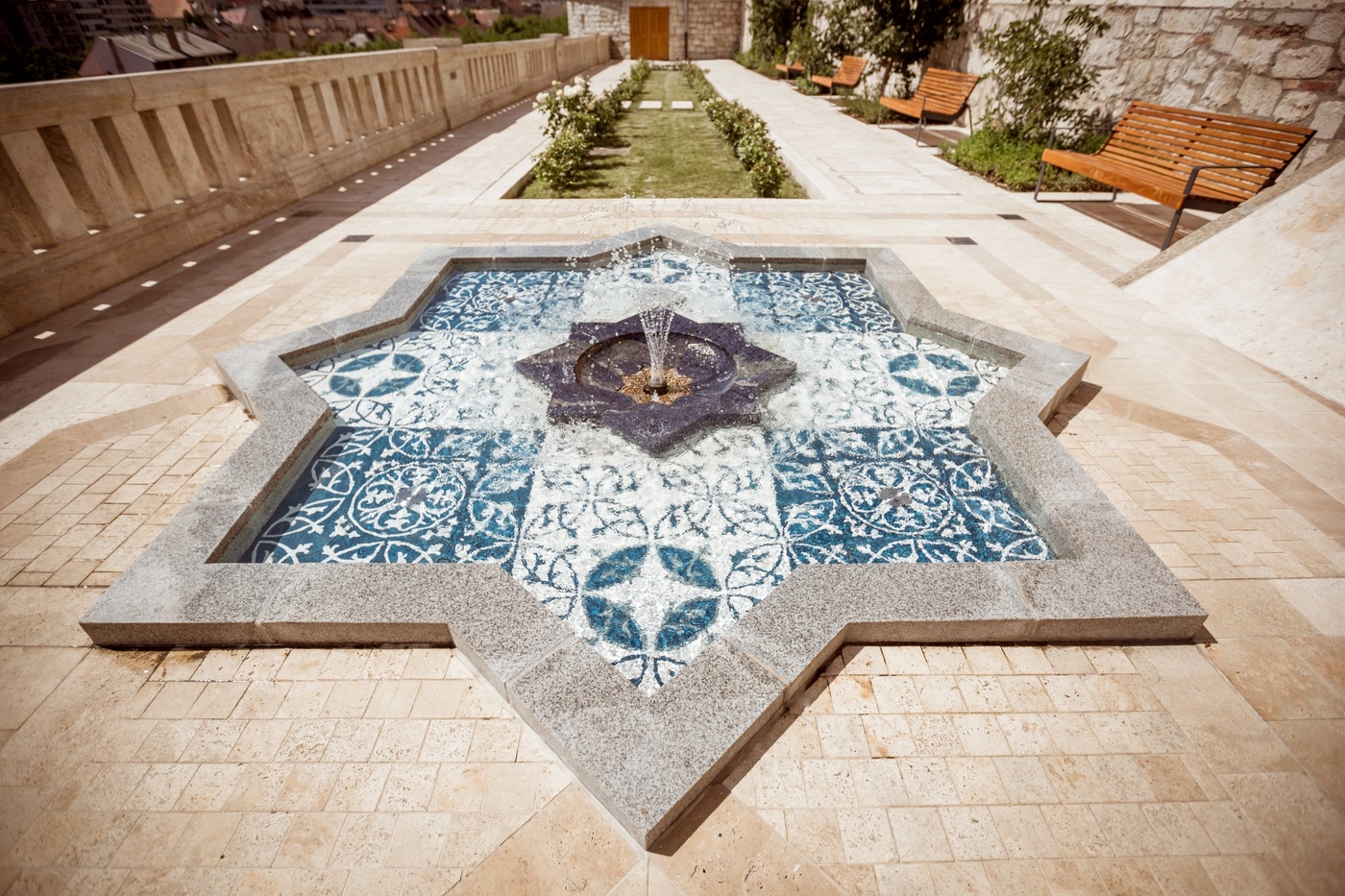 A Budavári Palotanegyed édenkertje, az újonnan kialakított Török kert