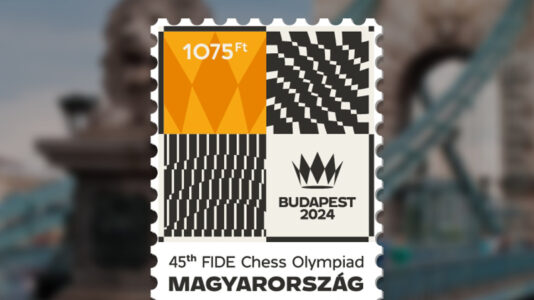 Bélyeget bocsátott ki a Magyar Posta a budapesti sakkolimpiára