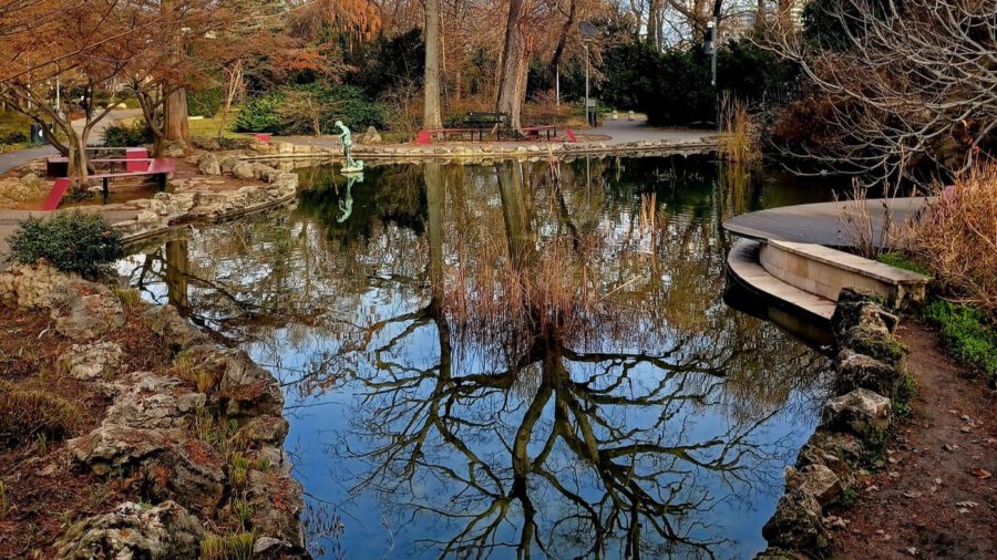 Téli harmónia a Margit-sziget Japánkertjében