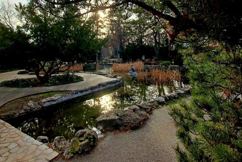 Téli harmónia a Margit-sziget Japánkertjében