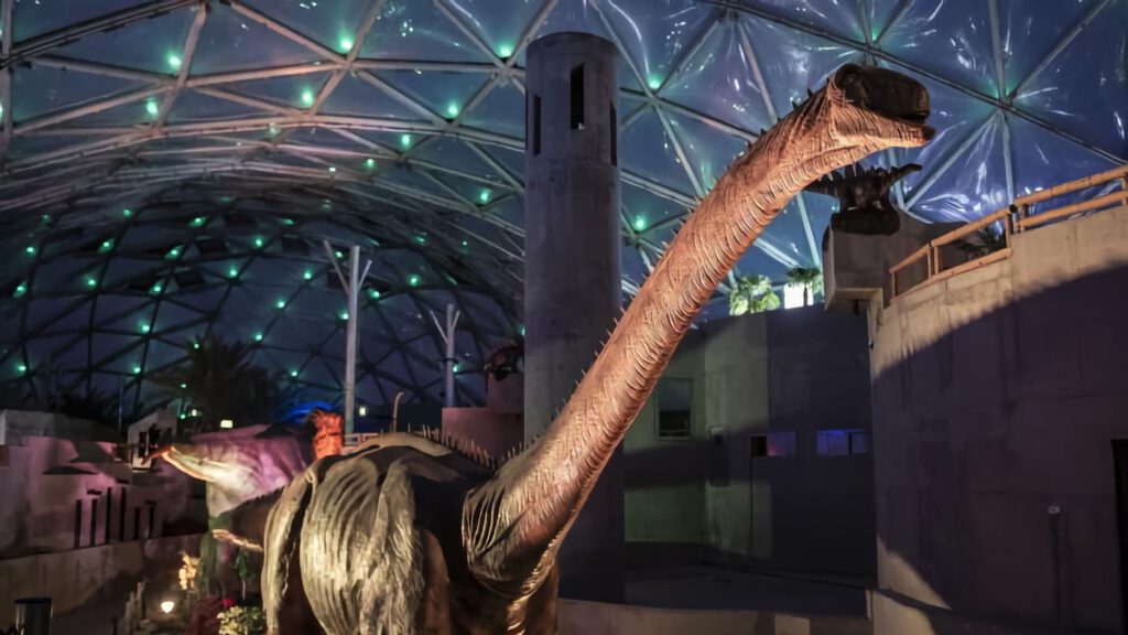 Dinoszauruszkiállítás nyílt a Fővárosi Állatkert Biodómjában