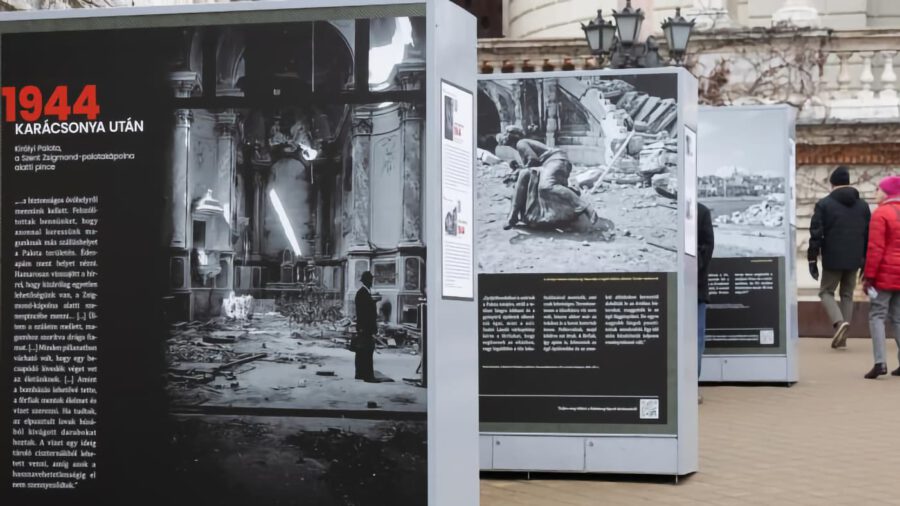 Szabadtéri kiállítással idézik fel Budapest ostromának emlékét a Várkert Bazárban